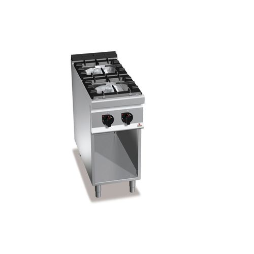 Cucina a gas 2 fuochi su mobile High Power